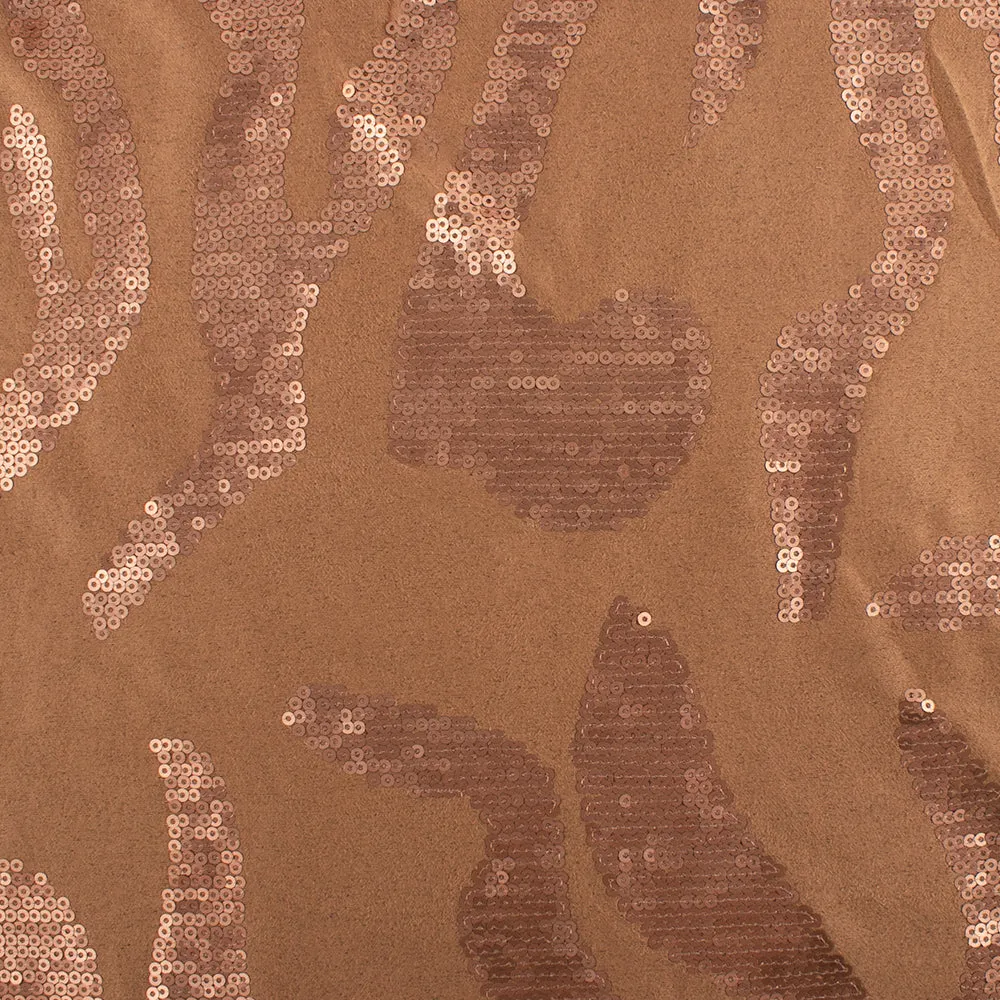 Novelty Fancy Suede - Sparkling - Camel