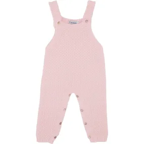 Overalls W/ Rice Stitch- Pink