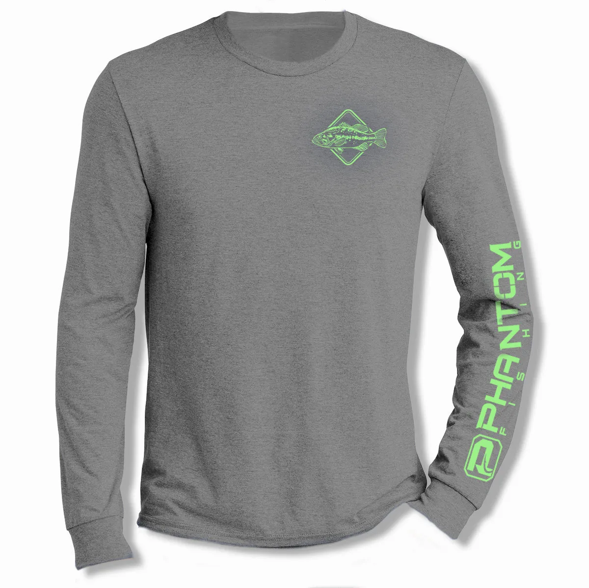 Phantom Largemouth Tri-Blend Long-Sleeve Tees