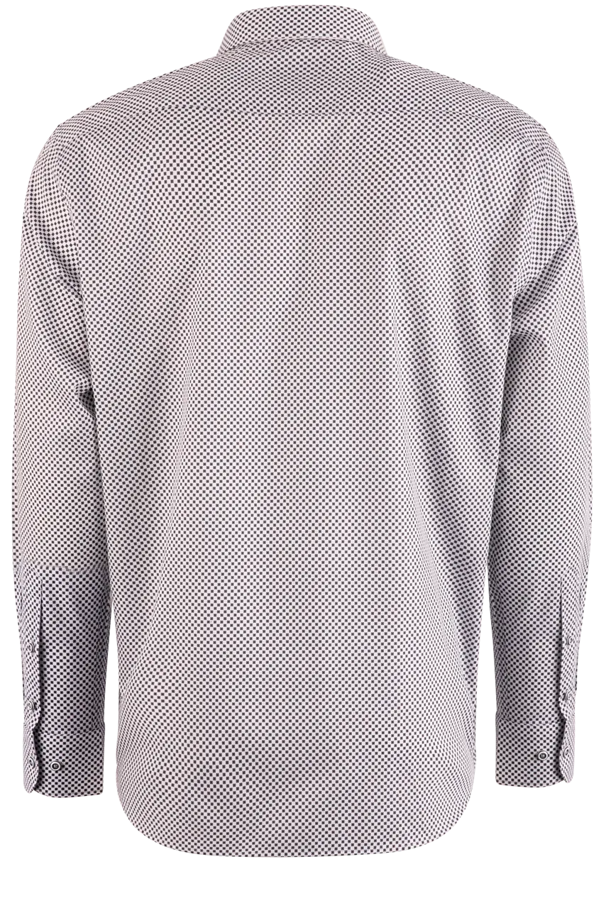 Pinto Ranch YY Collection Black Petal Long Sleeve Button-Front Shirt