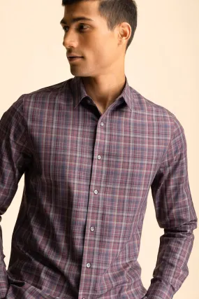 Plum Check Shirt