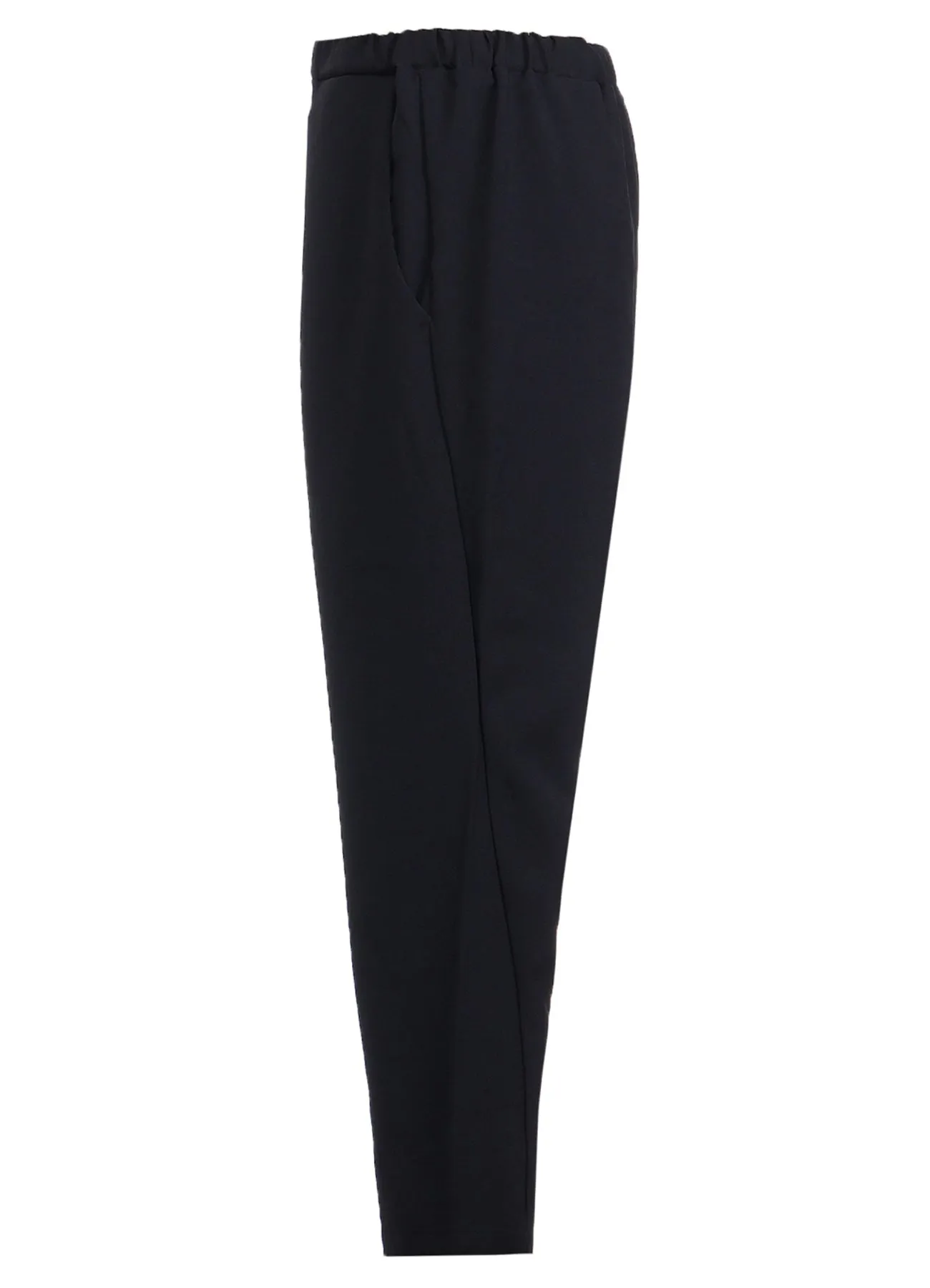 POLYESTER PLAIN WEAVE CROPPED PANTS