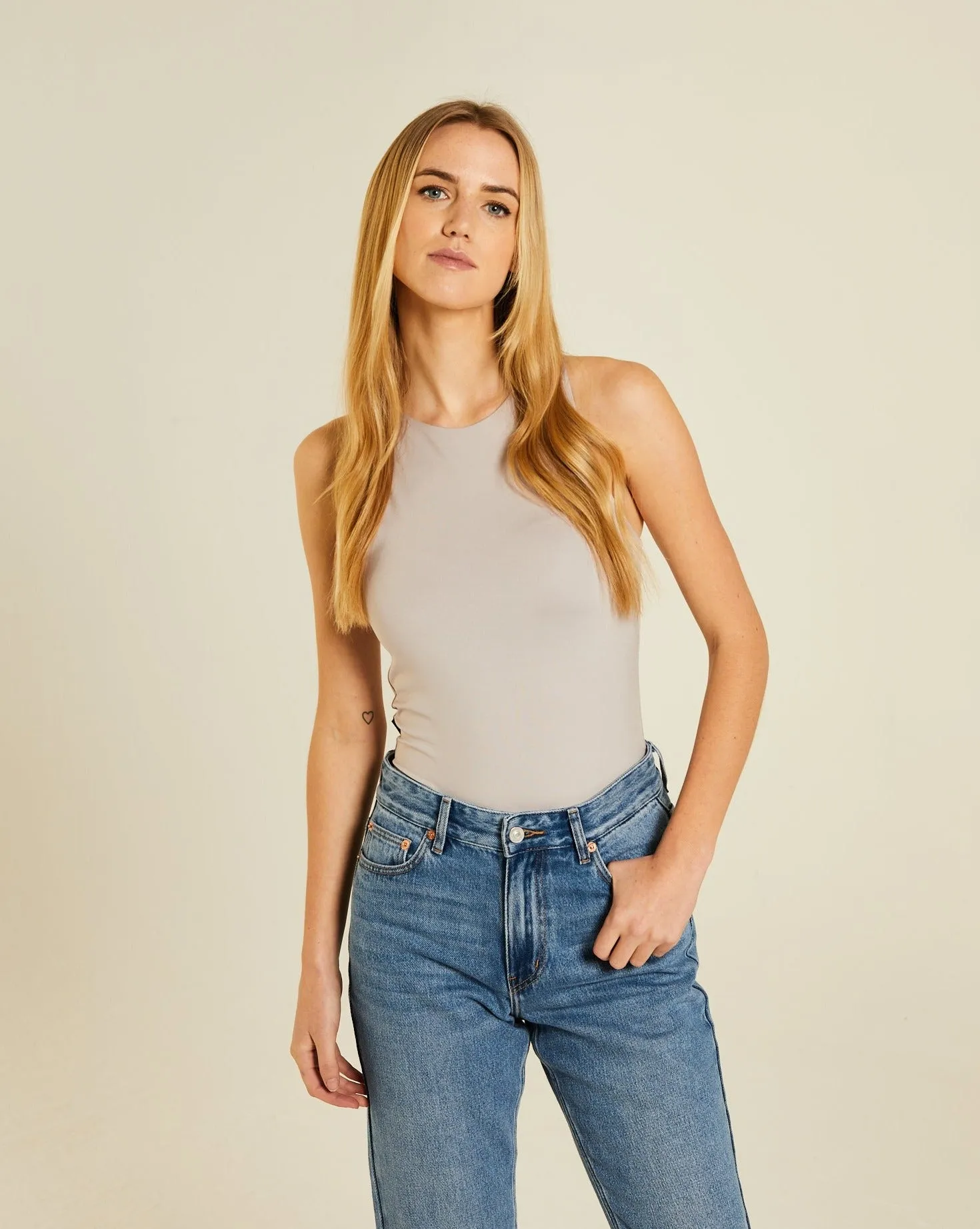 Rianna Body Suit Warm Stone