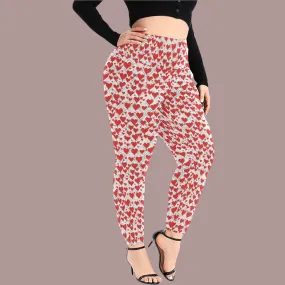 Scribbled Hearts Women's Plus Size High Waited Leggings Women's High Waist Leggings(Plus Size)(ModelL45)