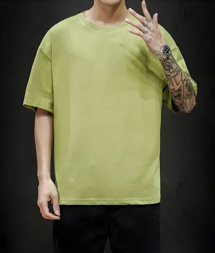 Soft Boy Crew Neck Basic Tee