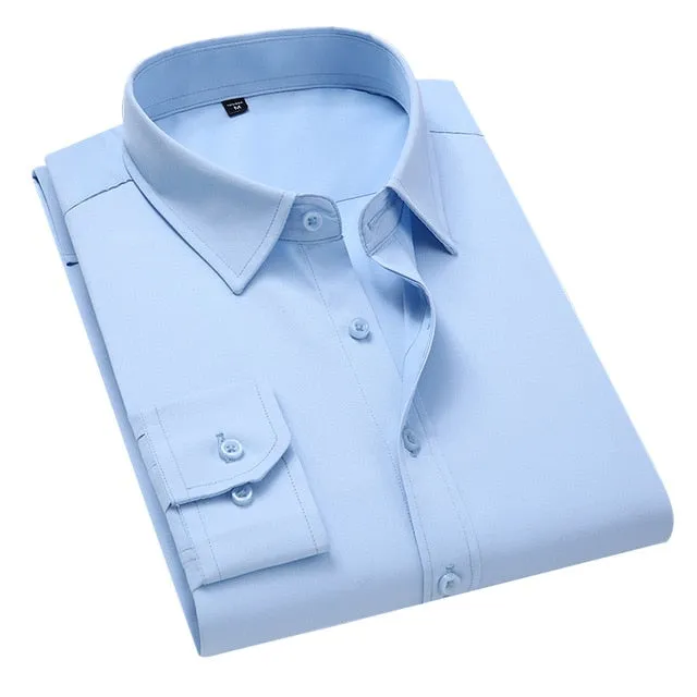 Solid Color Business Shirt