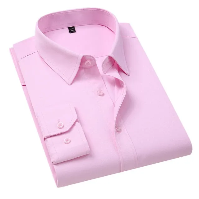 Solid Color Business Shirt