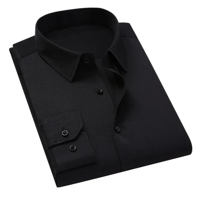 Solid Color Business Shirt