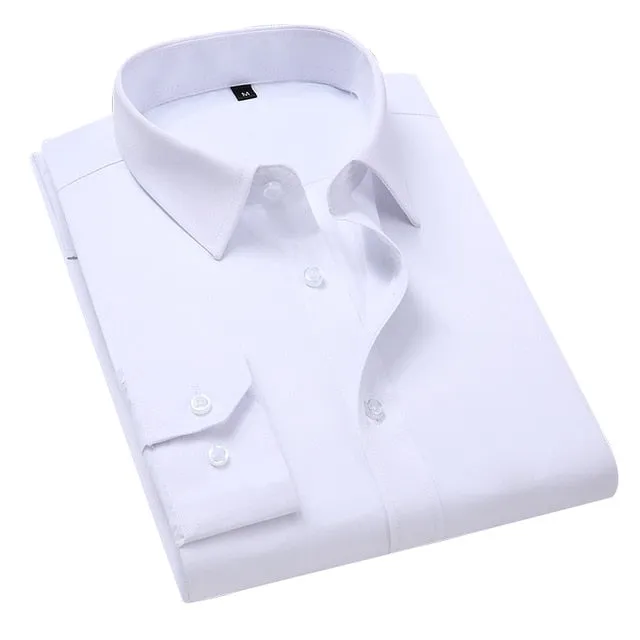 Solid Color Business Shirt