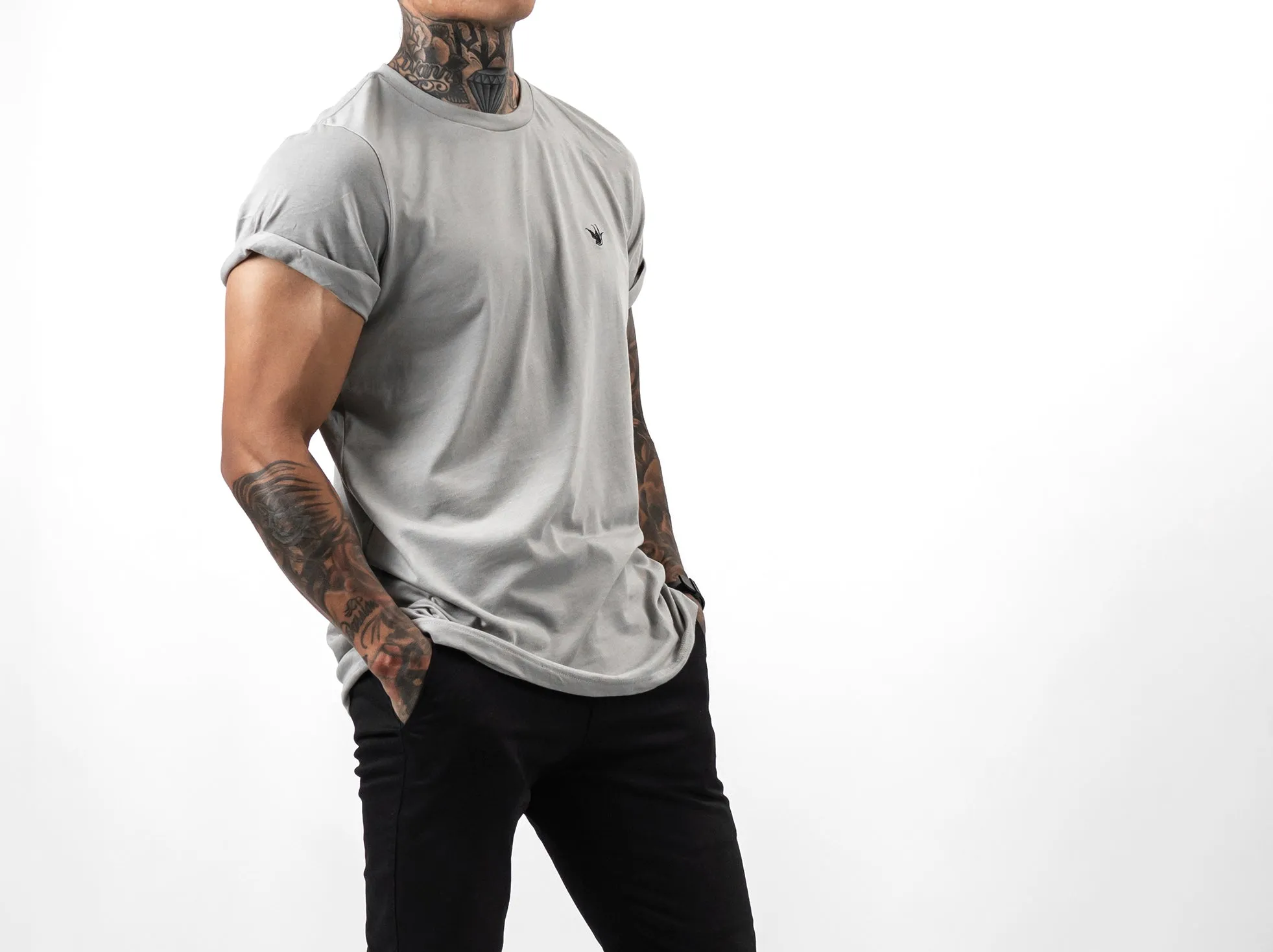 SPARROW TEE - Grey / Black