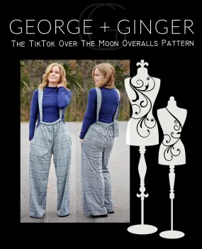 The TikTok Over the Moon Overalls PDF Sewing Pattern