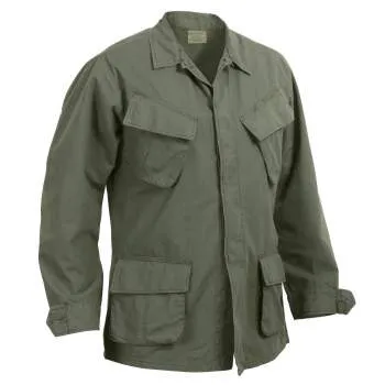 Vintage Style Vietnam Fatigue Shirt Rip-Stop