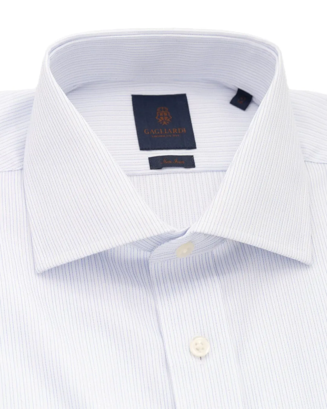 White Double Stripe Non-iron Shirt