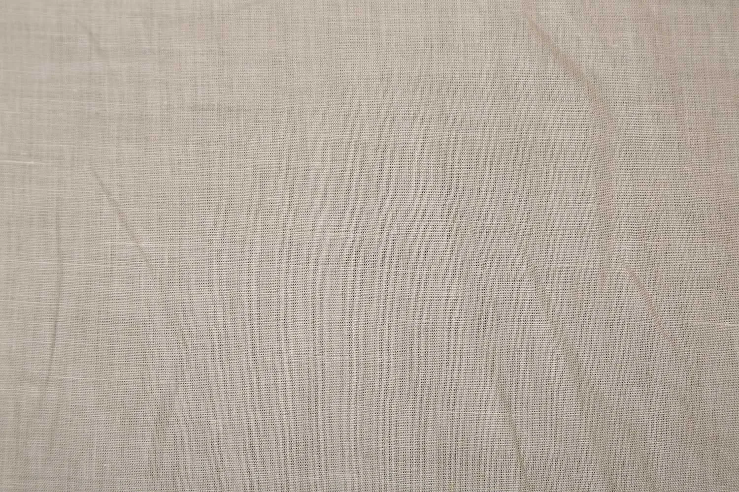 White Plain Cotton Linen Fabric