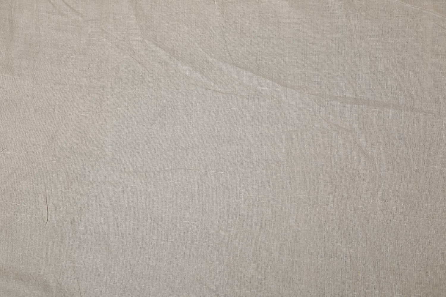 White Plain Cotton Linen Fabric