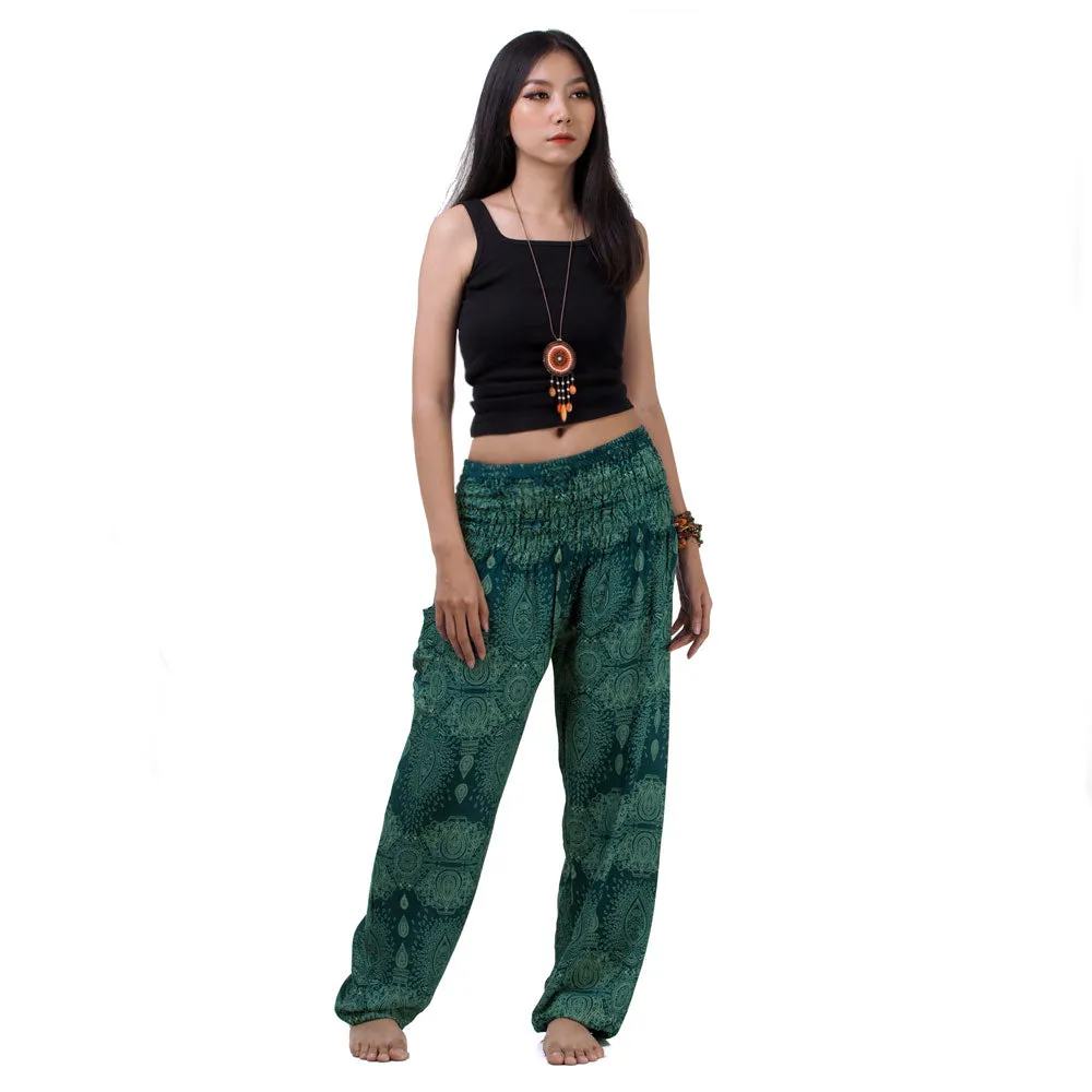 Women’s Mandala Harem Pants Black Night Sky