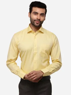 Yellow Printed Smart Fit Formal Shirt | JadeBlue